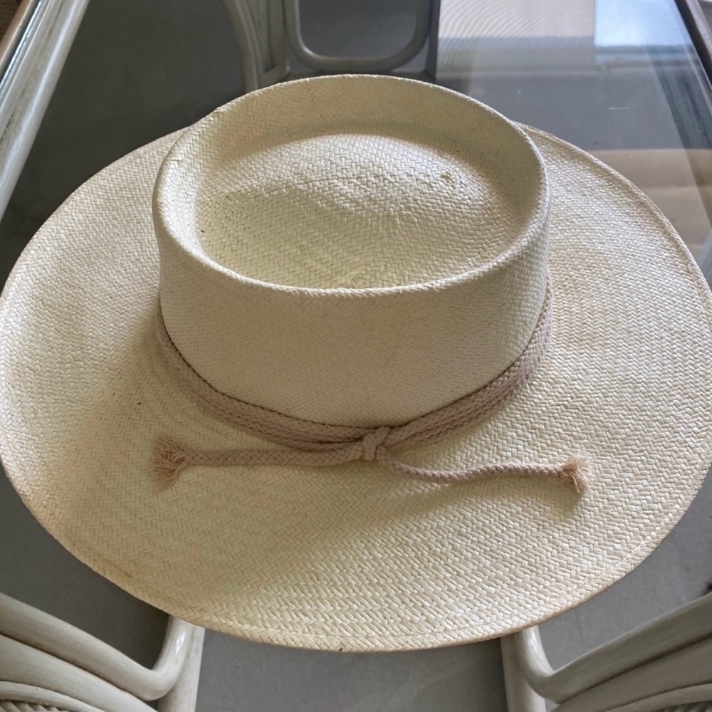 Gigi Pip Bre Straw Pork-Pie Hat